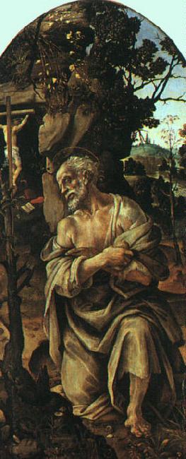 Filippino Lippi Saint Jerome Spain oil painting art